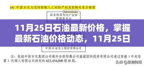 11月25日石油最新价格,掌握最新石油价格动态,11月25日石油价格查询与理解步骤指南(初学者与进阶用户适用)